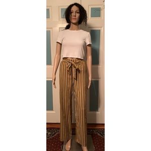 A’gaci Stripped Palazzo Pants Size Small